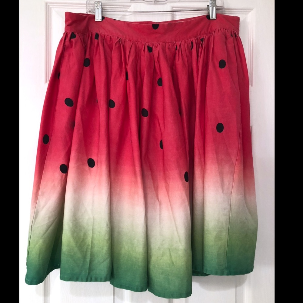 Unique Vintage Watermelon Skirt